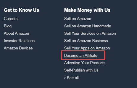 亚马逊联盟（Amazon Affiliate）