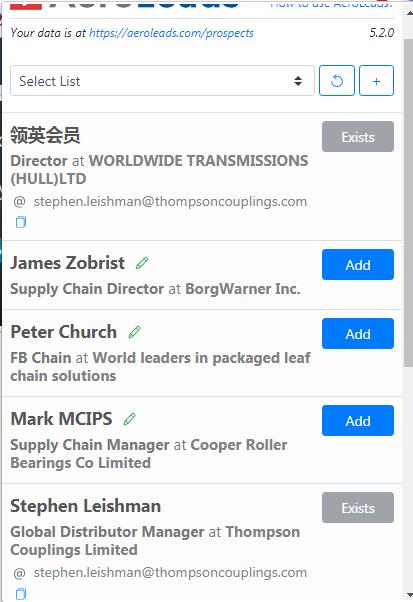 AeroLeads - 领英外贸客户开发工具